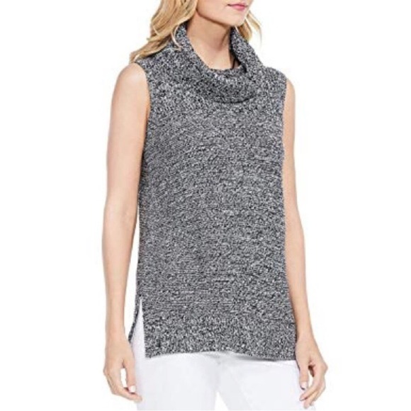 Two Vince Camuto Womens Waffle Knit Cowl Neck Sweater Size Small Classic Preppy - Picture 12 of 12